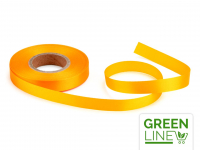 Satinband gelb 14mm, 30 Meter GREENLINE