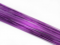 Blumendraht metallic violett 24G 50 Stck