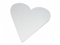 Cakeboard Herz 30cm silber 5 Stck