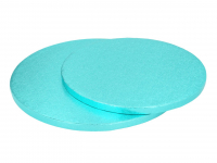 Cakeboard rund 30cm babyblau