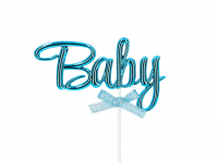 Cake Topper Baby blau 3D