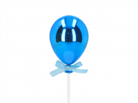 Cake Topper Ballon blau 3D