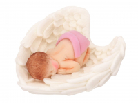 Fondant Baby Girl auf Flgeln