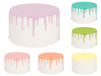 Cake Drip Glasur Pastell-Set 6er