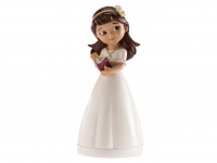 Tortenaufsatz Kommunion Mdchen mit Diadem 13cm