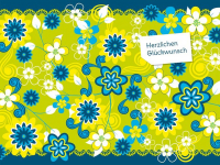 Tortenaufleger Blumen grn 20x30cm
