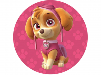 Tortenaufleger Paw Patrol Skye pink, rund 20cm