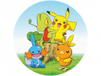 Tortenaufleger Pokemon 2, rund 20cm