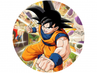 Tortenaufleger Dragonball Son Goku 2, rund 20cm