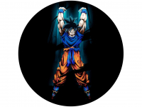 Tortenaufleger Dragonball Son Goku 3, rund 20cm