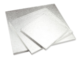 Cakeboard quadrat 35cm silber 5 Stck