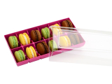 Macaron Verpackung fuchsia 12er Macaron Verpackung fuchsia 12er