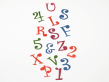 Buchstaben-Ausstecher Set Funky Kunststoff Buchstaben-Ausstecher Set Funky Kunststoff