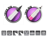 Farbstift doppelseitig tiefschwarz Farbstift doppelseitig tiefschwarz