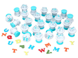 Ausstecher + Stempel Alphabet Großbuchstaben 26er Ausstecher + Stempel Alphabet Großbuchstaben 26er