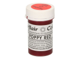 Sugarflair Pastenfarbe Mohnrot 25g