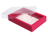 Trüffelverpackung für 12 Trüffel, ruby Trüffelverpackung für 12 Trüffel, ruby