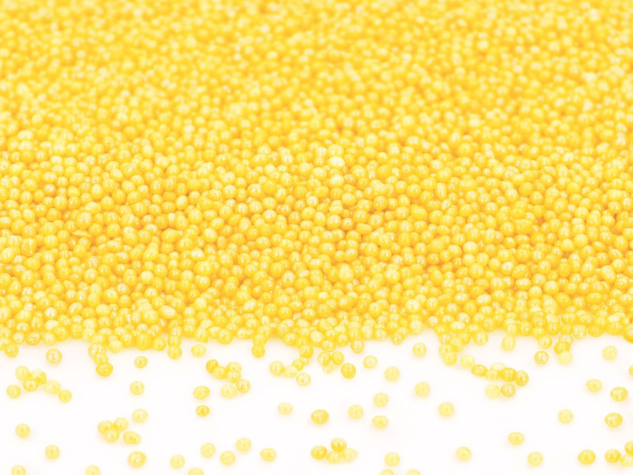 Mini-Perlen gelb-glimmer 100g