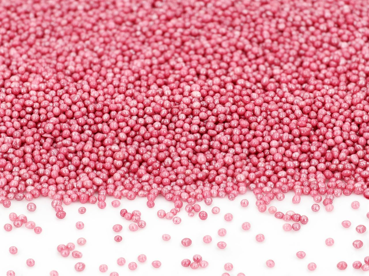 Mini-Perlen pink-glimmer 100g