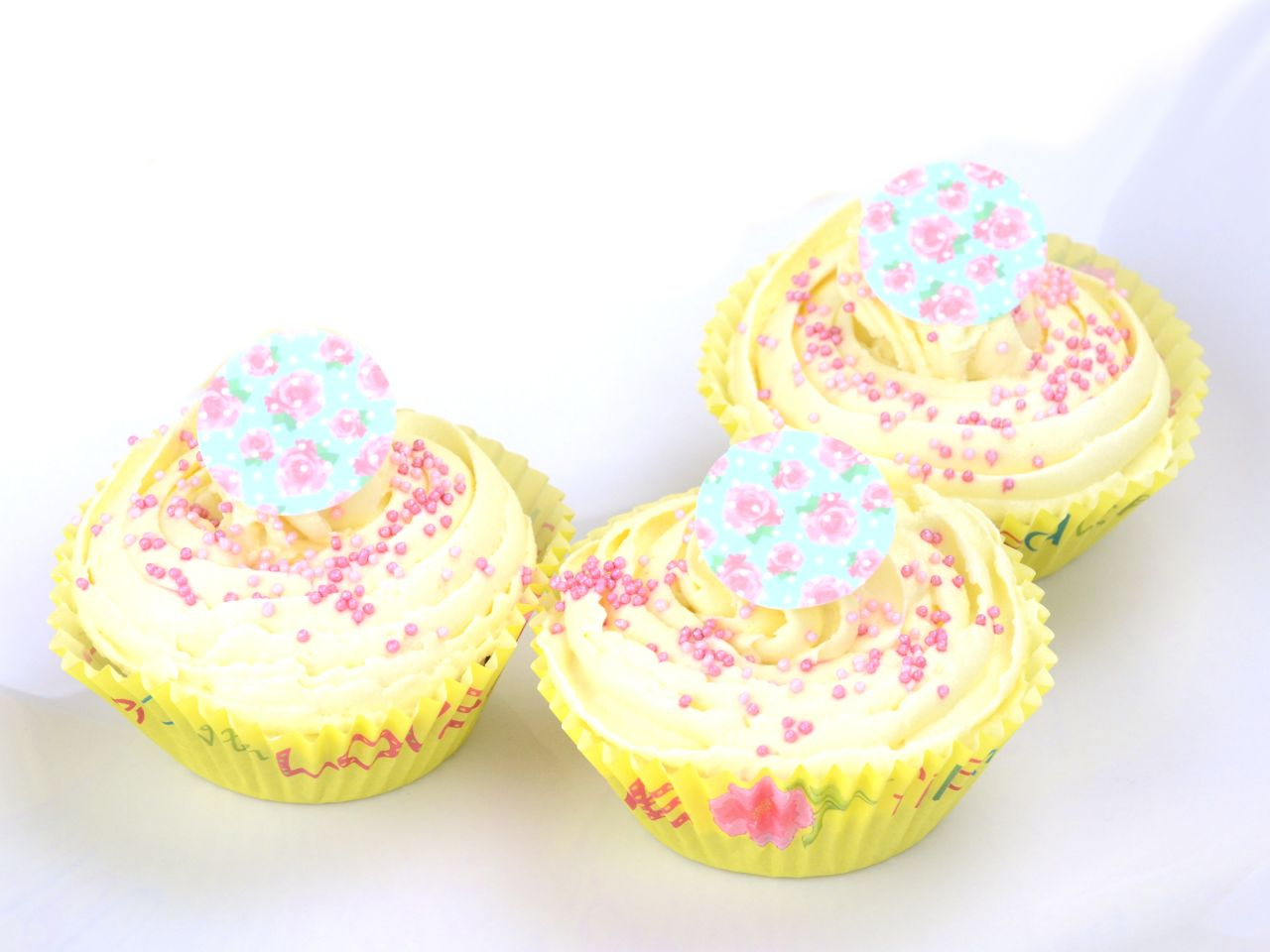 Cupcake Buttons Indisch trkis 12 Stck