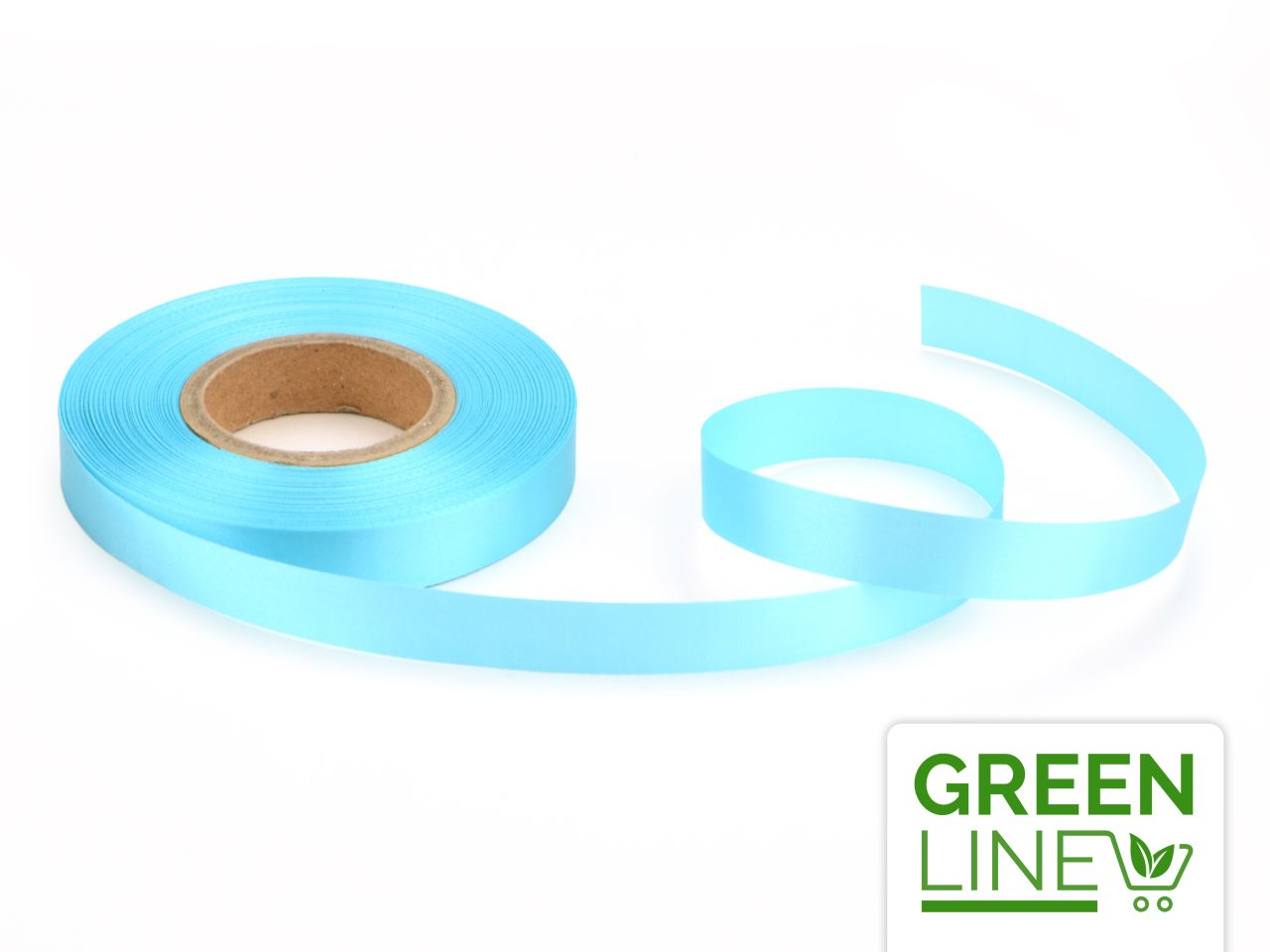 Satinband babyblau 14mm, 30 Meter GREENLINE