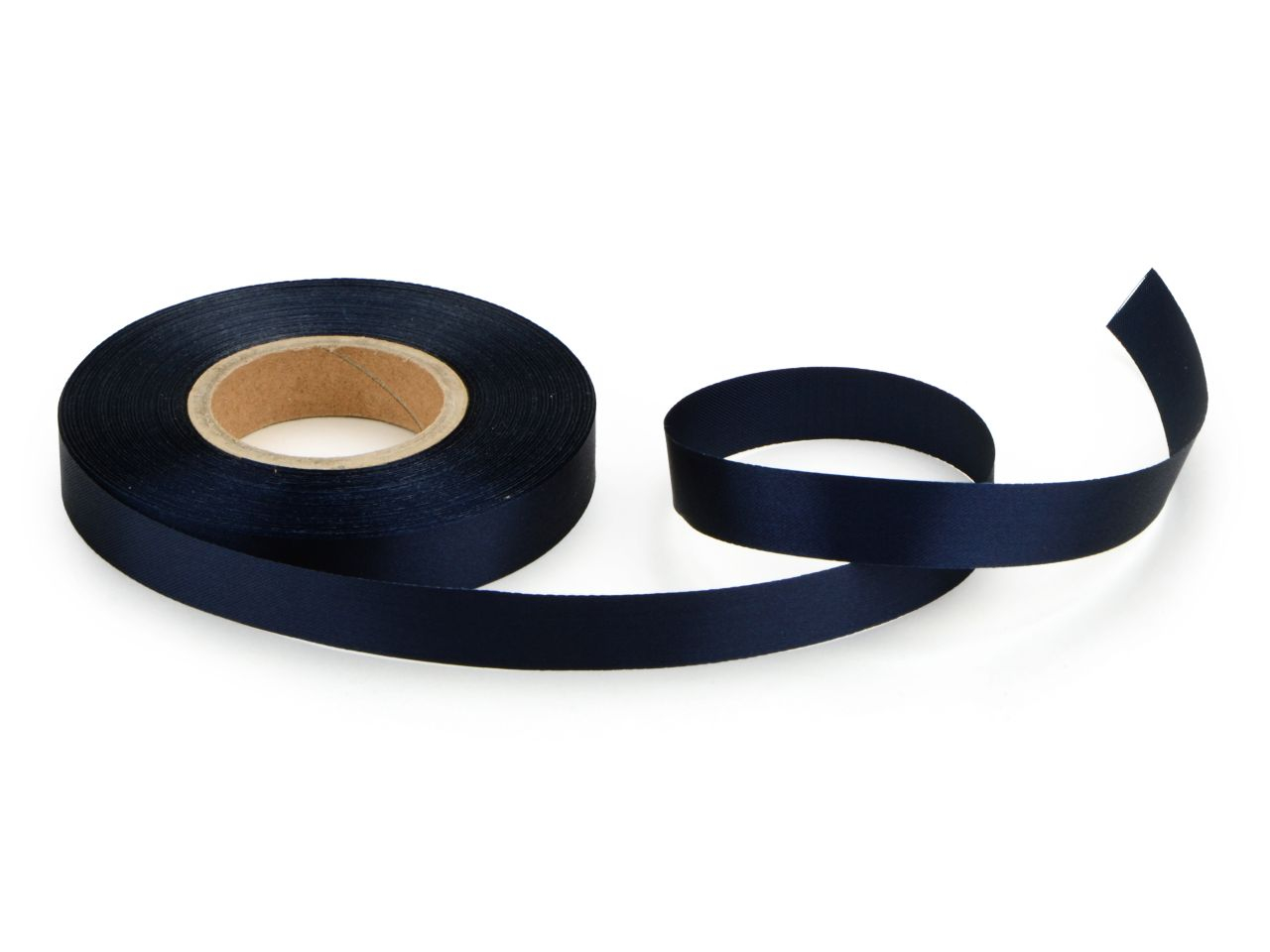 Satinband indigoblau 14mm, 30 Meter