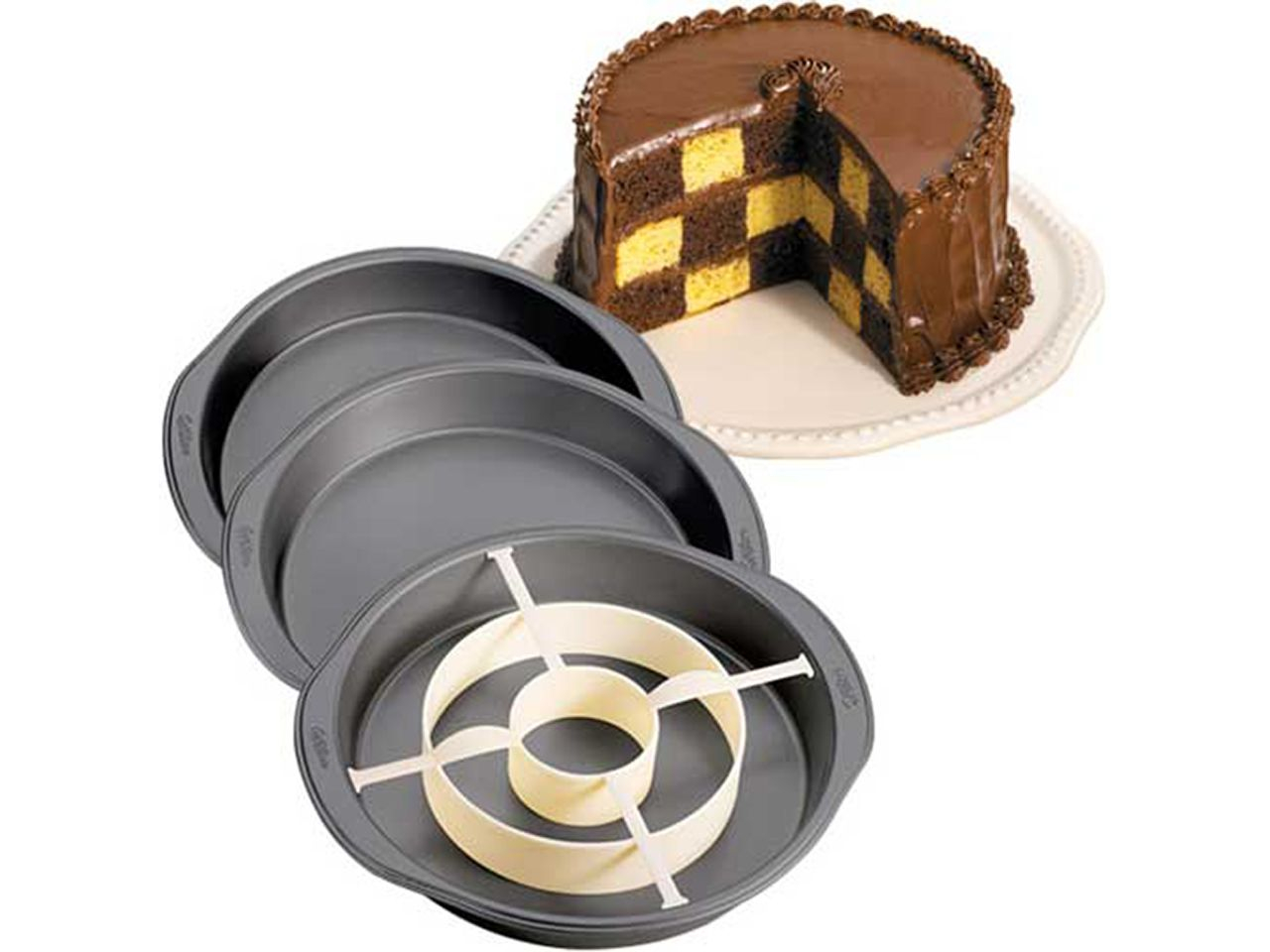 Wilton Schachbrett Cake 4er Set