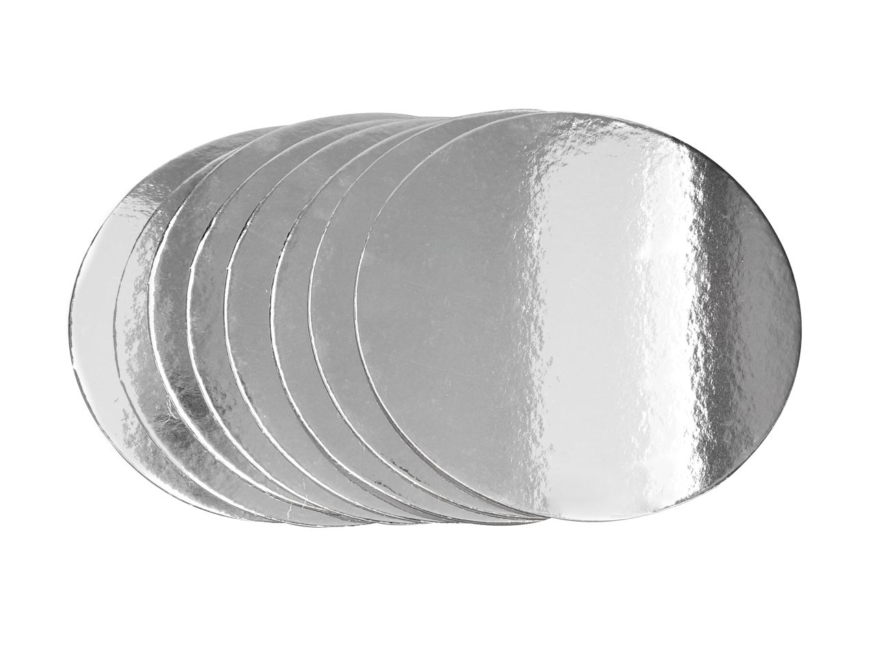 Silver Plate 20cm silber glänzend 8 Stück