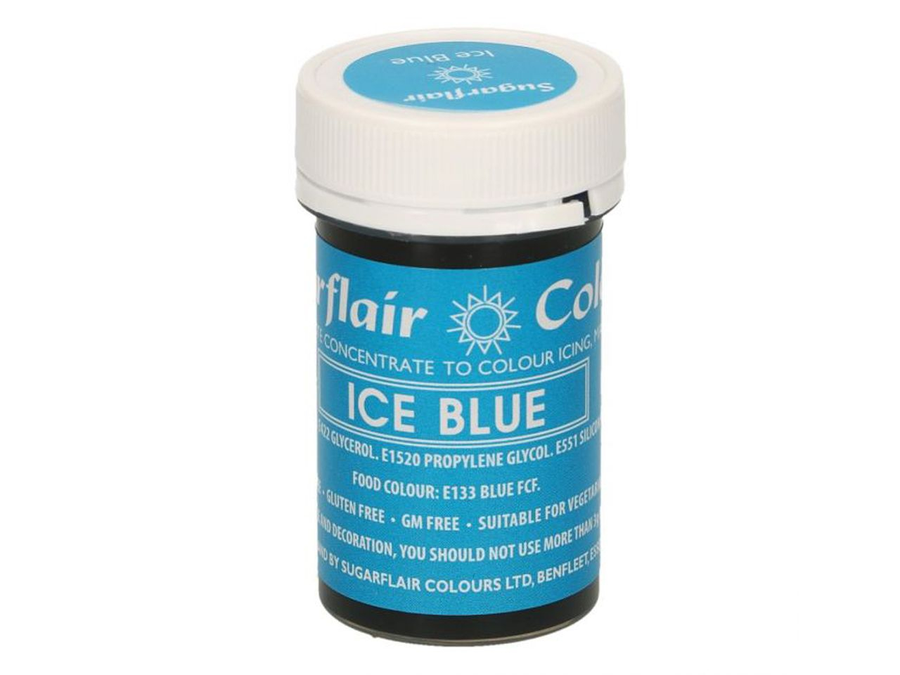 Sugarflair Pastenfarbe Eisblau 25g