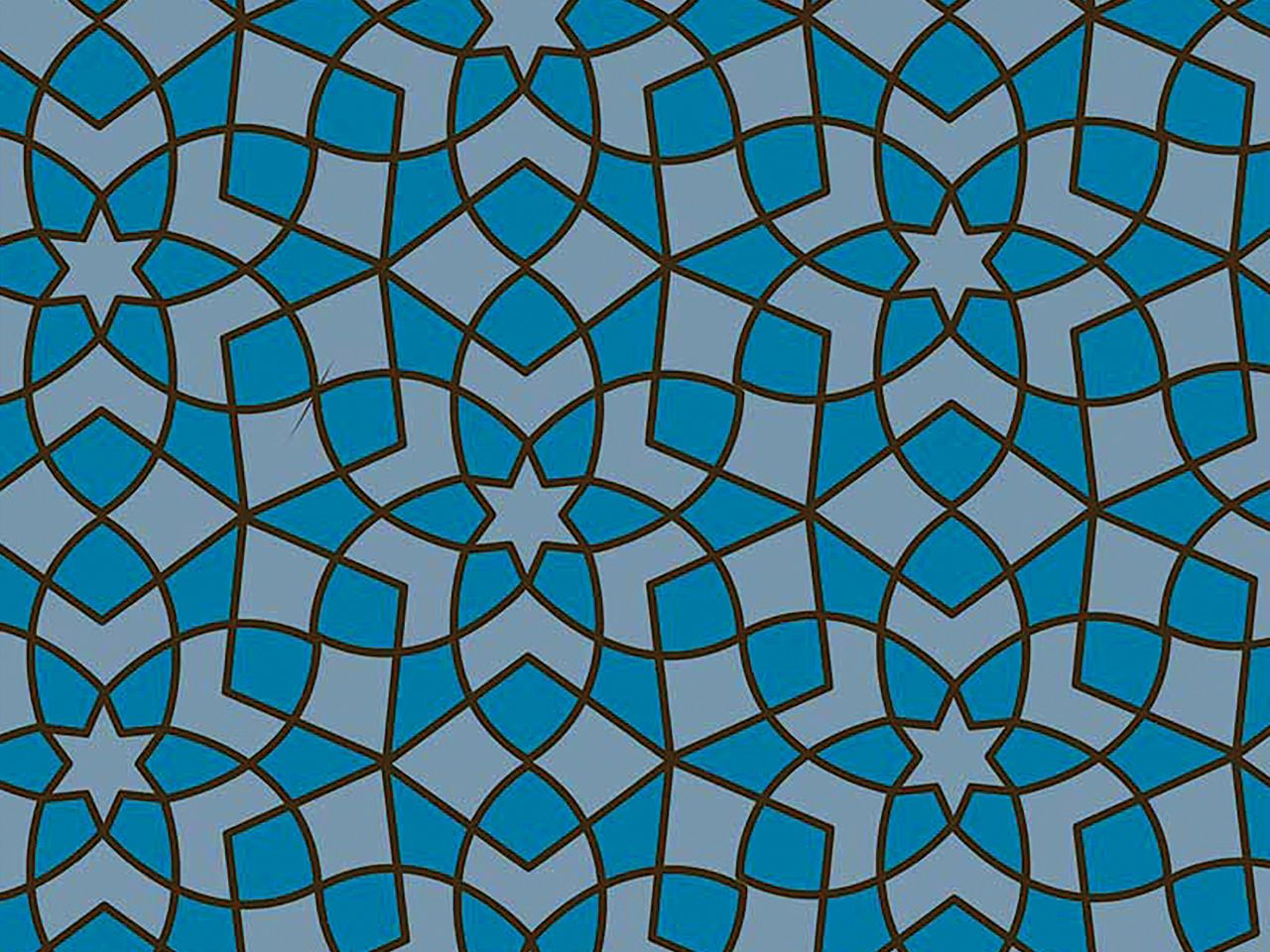 Transferfolie Mosaique Bleu