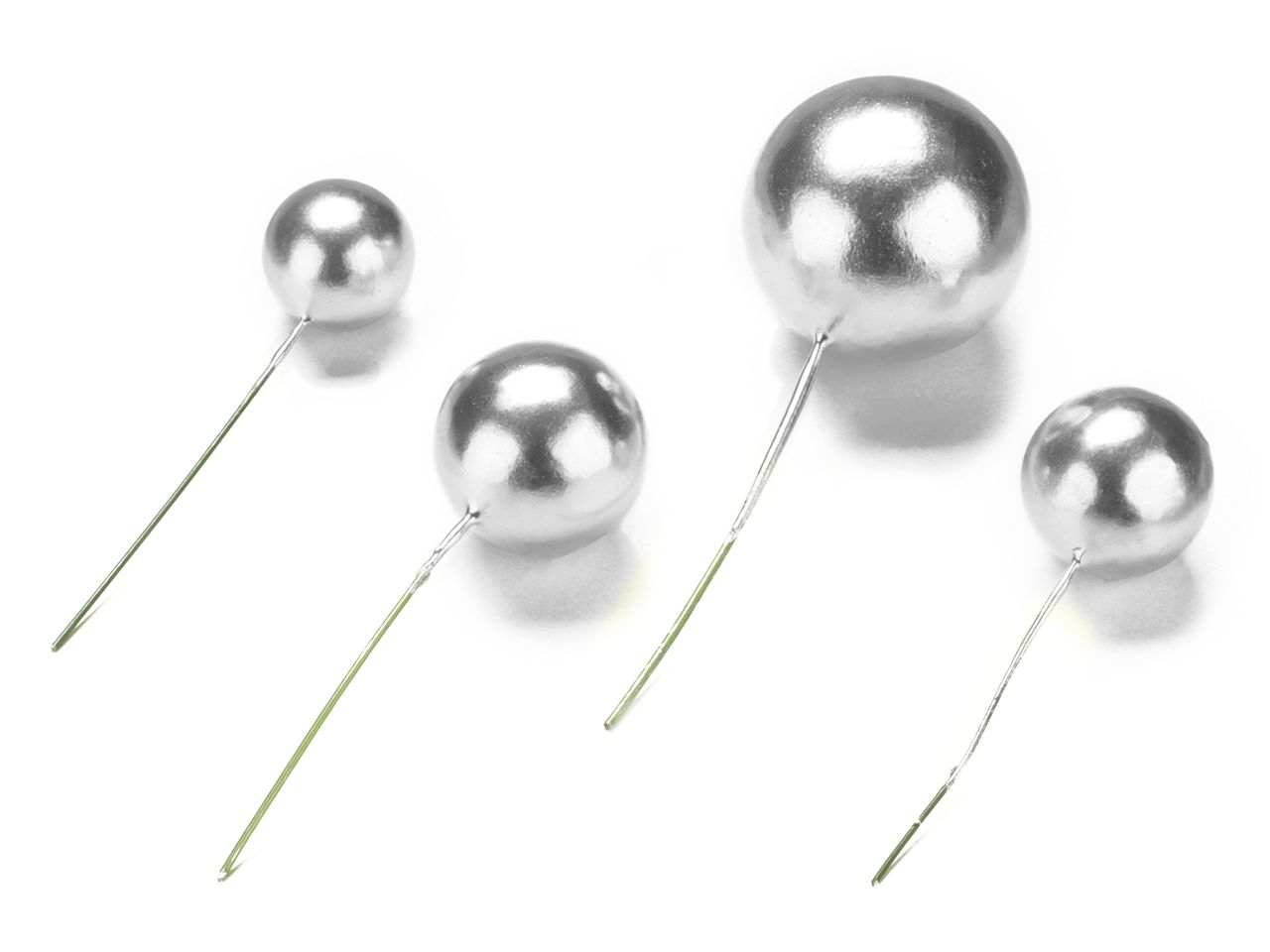 Bubbles Einstecker silber 4 Stck