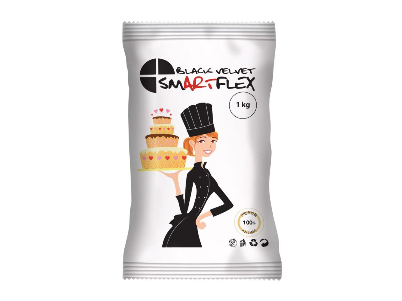 SmartFlex Fondant Schwarz Velvet 1kg