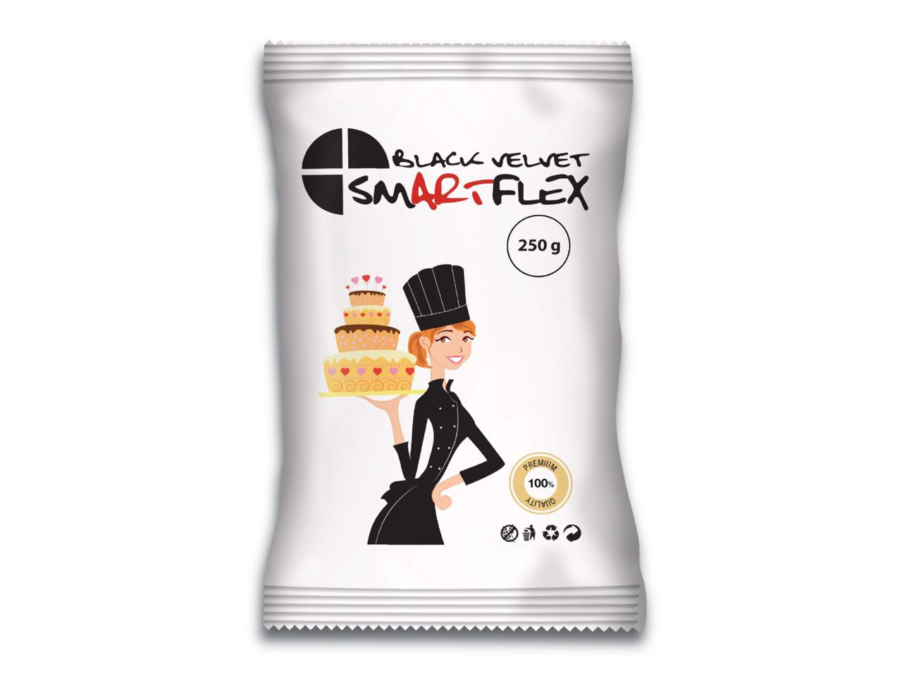 SmartFlex Fondant Schwarz Velvet 250g