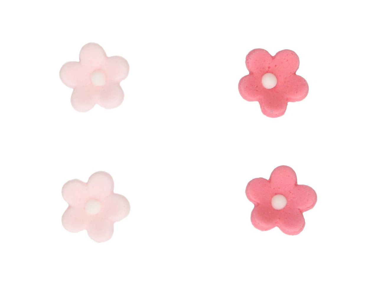 Zuckerdekore Blumen mini pink 64 Stück