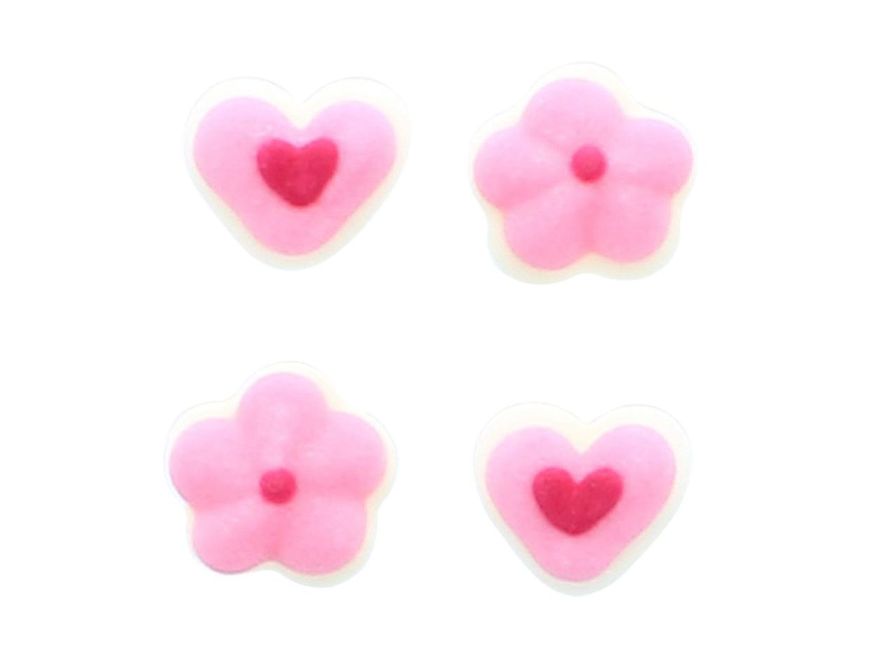 Cupcakes-Deko mini Herzen und Blumen