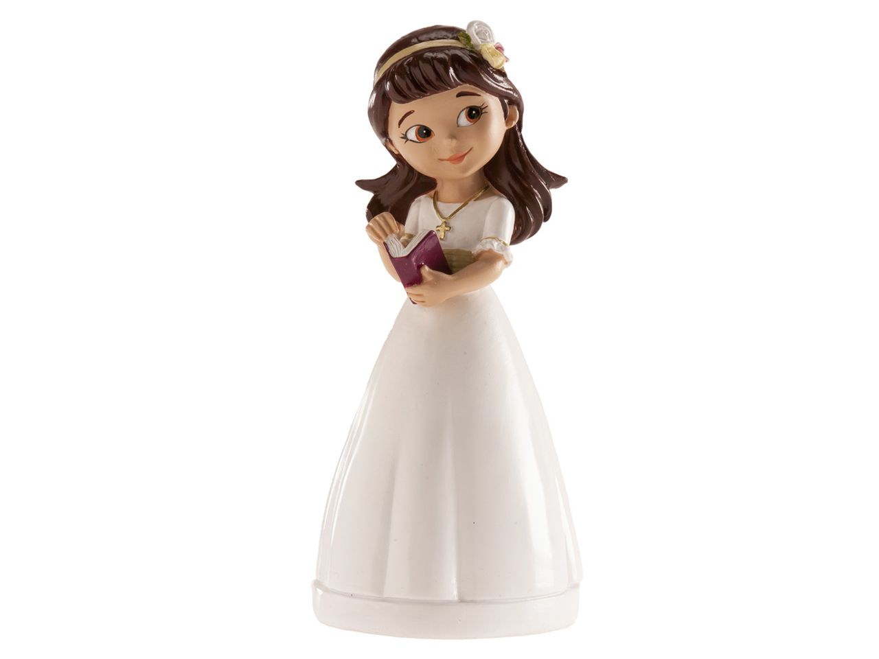 Tortenaufsatz Kommunion Mdchen mit Diadem 13cm