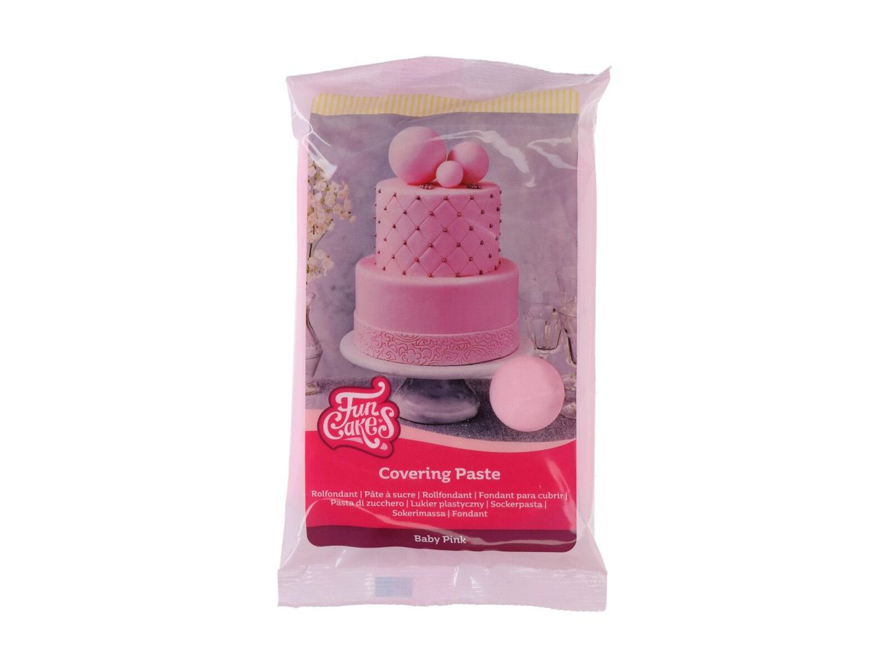 FunCakes Covering Paste baby rosa 500g