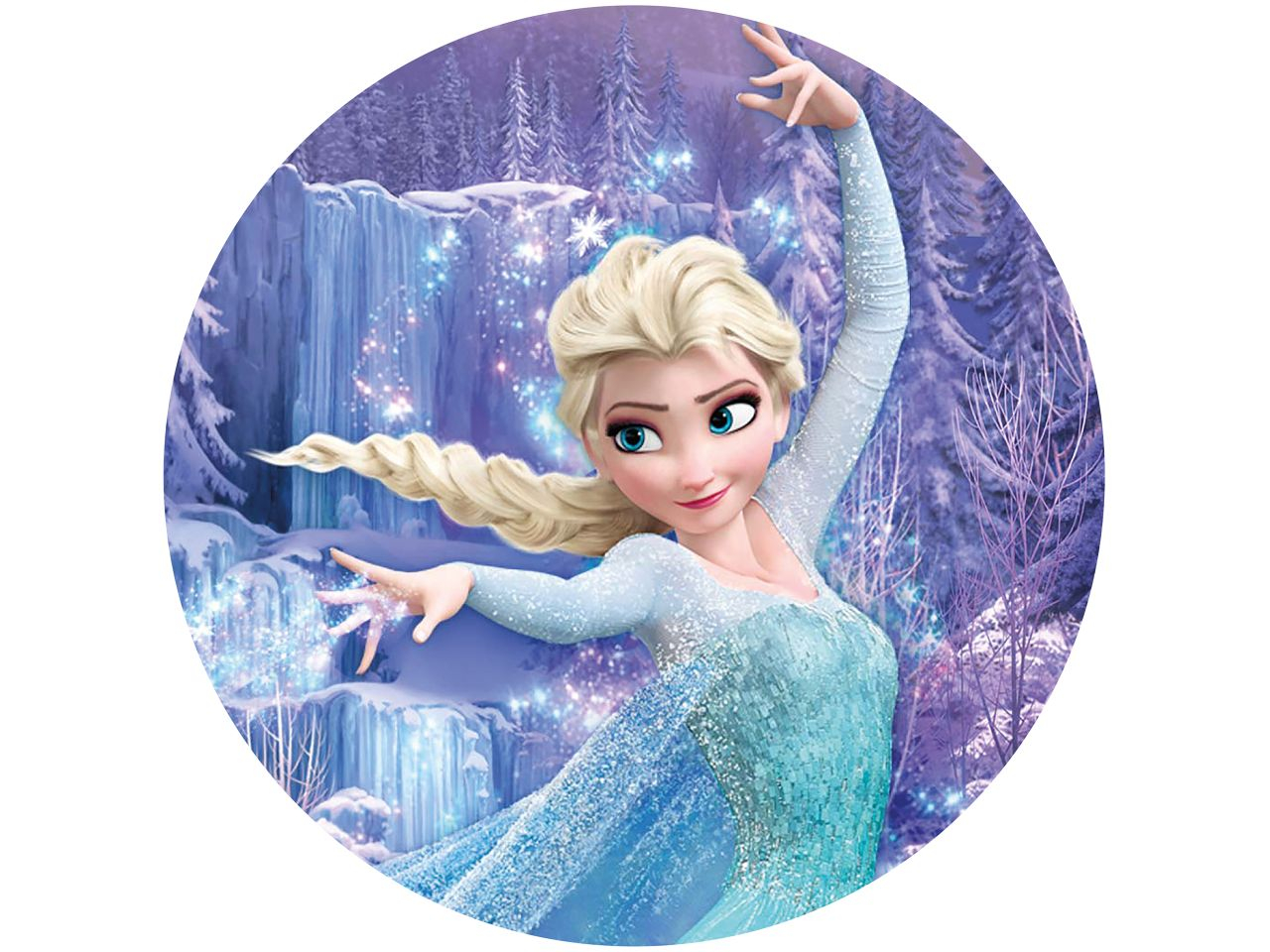 Tortenaufleger Frozen Elsa, rund 20cm