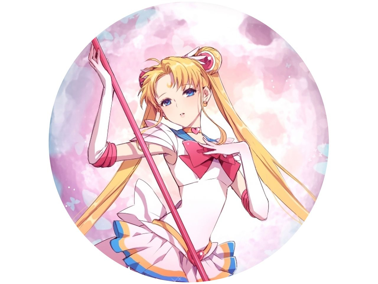 Tortenaufleger Sailor Moon, rund 20cm