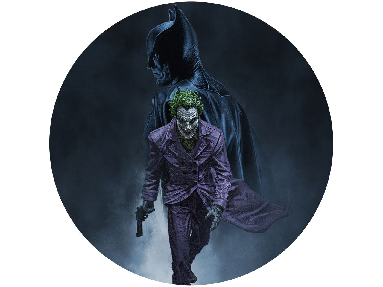 Tortenaufleger Batman und Joker 2, rund 20cm