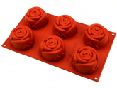 Silikonform Mini Rose