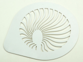 Schablone Fcher 15cm