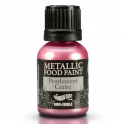 Metallic-Lebensmittelfarbe Perlmutt Cerise 25ml