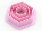 Ausstecherset Hexagon 3er