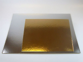 FunCakes Cake Cards silber-gold Quadratisch 35cm, Stärke 1mm, 3 Stück