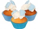 FunCakes Zuckerdekorationen Baby Fe Blau, 16er Set