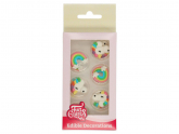 FunCakes Zuckerdekorationen Einhorn & Regenbogen, 8er Set