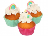 FunCakes Zuckerdekorationen Einhorn & Regenbogen, 8er Set