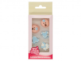 FunCakes Zuckerdekorationen Baby Jungen, 8er Set