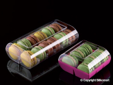 Macaron Verpackung 12er transparent